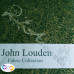 John Louden Christmas Metallic Scroll Design 100% Cotton Green