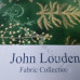 Christmas Sparkling Gold Trees on Green 100% Cotton from John Louden