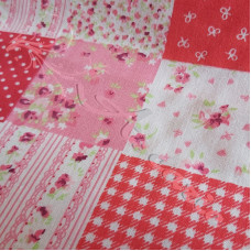 Red Patchwork Polycotton